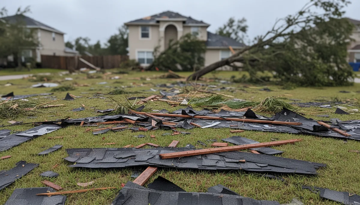 A Florida roof showing Roof deck damage prevention Bad It